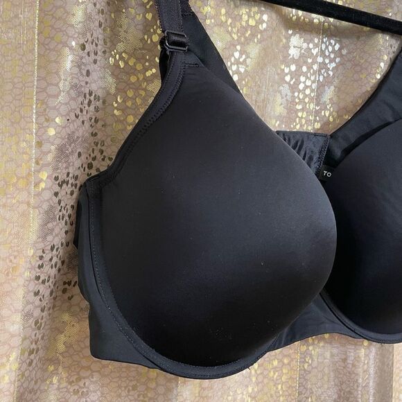 Torrid Curve Rich Black Perfect T-Shirt Bra 42DD - Picture 3 of 10